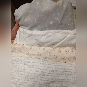 Gray and Cream Starry Bedding Set Of 4